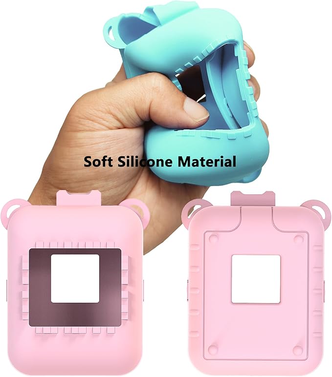 Silicone Case for Bitzee Original Interactive Toy Digital Pet with 15 Animals, Protective Skin Cover for Bitzee Original Virtual Electronic Digital Pet Accessories (Pink Case)