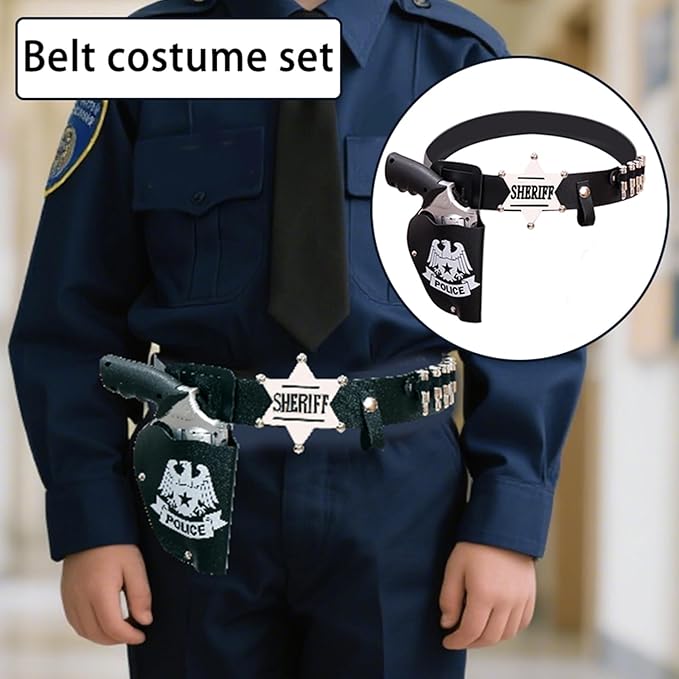 Police Officer Role Play Badge Policeman Costume Accessories for Cop Swat Halloween Party