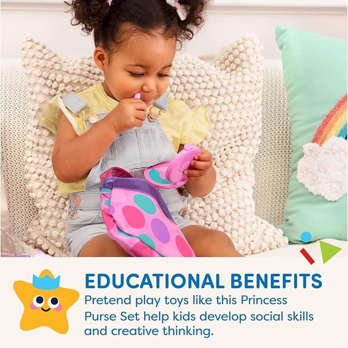 Battat – Play Circle – Makeup & Beauty Set – Dress Up Fashion Accessories – Pretend Play – Princess Purse Set – 3+ Years