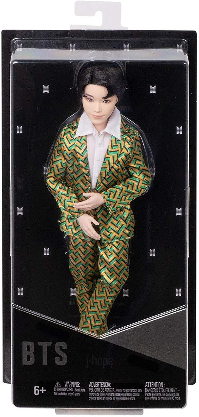 Mattel BTS 11-in j-hope Fashion Doll, Based on Bangtan Boys Global Boy Band, Highly Articulated Figure, Toy for Boys and Girls Age 6 and Up.