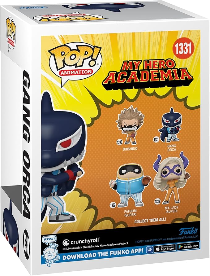 Funko Pop Animation: My Hero Academia (MHA) - Hero League Baseball, Gang Orca - Collectable Vinyl Figure - Gift Idea - Official Merchandise - Toys for Kids & Adults - Anime Fans