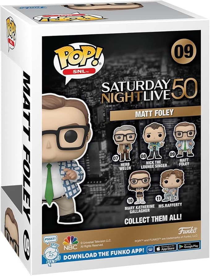 Funko Pop SNL: Saturday Night Live 50th Anniversary - Matt Foley - Collectable Vinyl Figure - Gift Idea - Official Merchandise - Toys for Kids & Adults - Comedy Fans - Model Figure for Collectors
