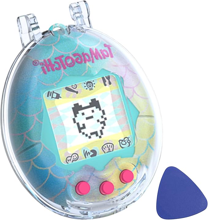 Geiomoo PC Case for Tamagotchi Original Digital Pet, Soft Flexible Scratch Resistant Protective Cover (Blue)