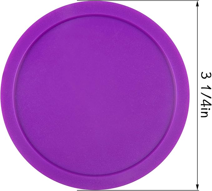 ONE250 3 1/4 inch Air Hockey Pucks, Full Size Goal Packs Replacement Accessories for Game Tables (6 Pcs)