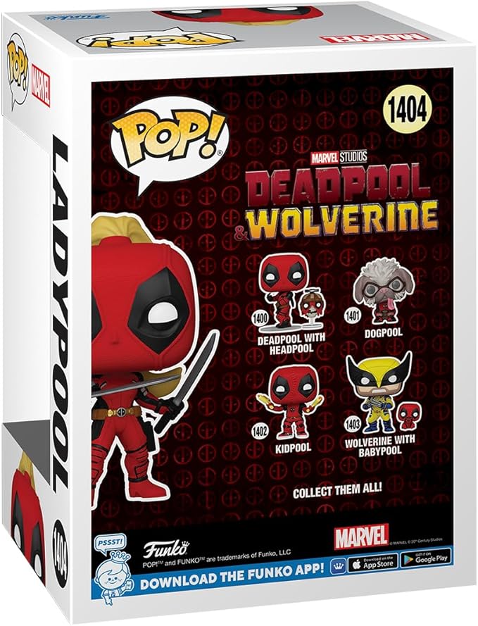 Funko POP Marvel: Deadpool & Wolverine - Ladypool - Deadpool 3 - Collectable Vinyl Figure - Gift Idea - Official Merchandise - for Kids & Adults - Movies Fans - Model Figure for Collectors