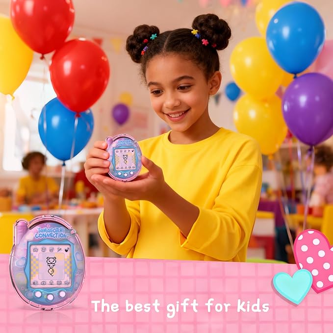 Translucent Cover Case for Tamagotchi Connection Virtual Reality Pet, Plastic Transparent Case Compatible with Tamagotchi Connection Electronic Pet Accessories