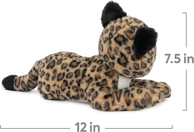 GUND Banks Leopard Plush, Premium Stuffed Animal for Ages 1 and Up, Brown/White, 12”