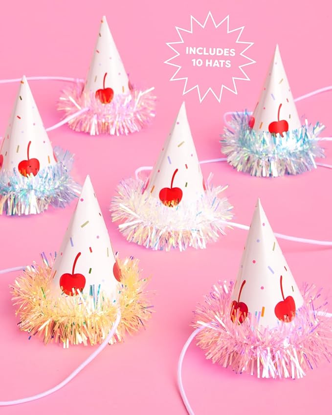xo, Fetti Mini Party Hats – 10 Party Hats | Dog Cat Birthday, Pet Party, Birthday Cake, Cute Stuffed Animals, Colorful, Fun, Celebration