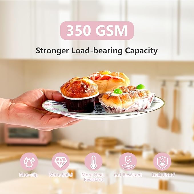 168Pcs Eid Ramadan Decorations Pink Watercolor Flower Lantern Moon Plates and Napkins Cups Forks Islamic Mubarak Decor Tableware Sets for Islamic Muslim Ramadan Mubarak Home Party Supplies Serves 24