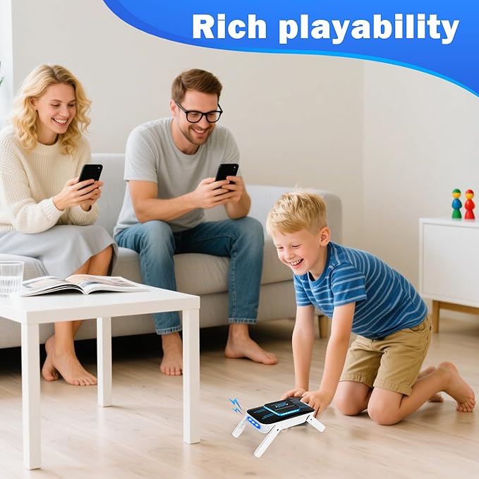 AI Robot Dog Toy for Kids Ages 3-8, Compact Exquisite Minimalist Design, Interactive Touch-Activated STEM Learning Toy