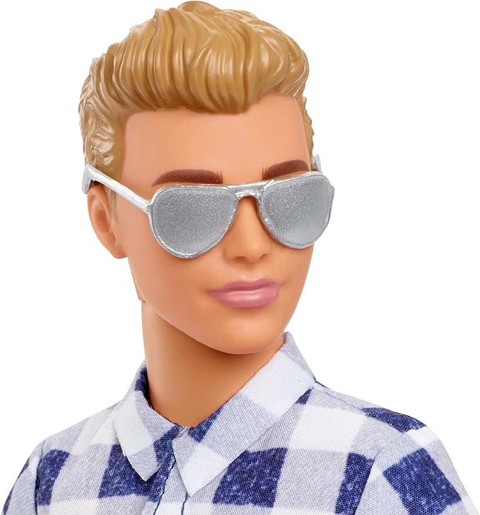 Barbie It Takes Two Camping Set with Blonde Ken Doll in Plaid Shirt & Accessories Including Cooler, Map & More