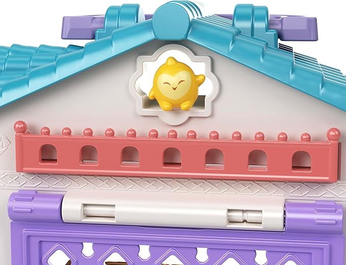 Mattel Disney Wish Micro Doll Playset, Dahlia’s Rosas Marketplace Portable Set with Dahlia Doll, Star Figure & 9 Accessories, Travel Toy