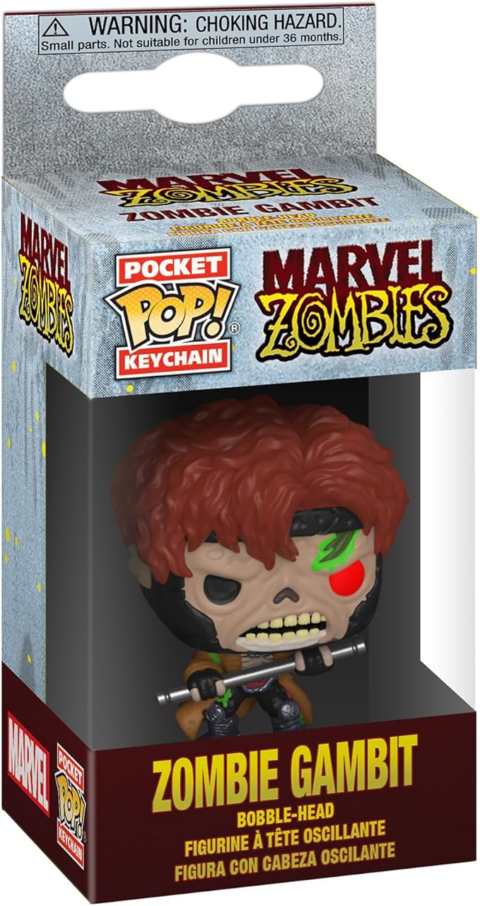 Funko 50275 POP Keychain: Marvel Zombies-Gambit Collectible Toy, Multicolour, 2 inches