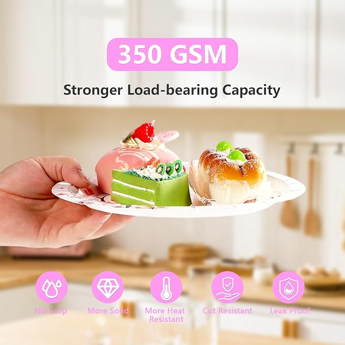 98Pcs Cherry Blossom Party Decorations Cherry Blossom Birthday Plates and Napkins Spring Pink Floral Tablecloth Tableware Set Decorations for Wedding Bridal Shower Retirement Party Supplies Serve 24