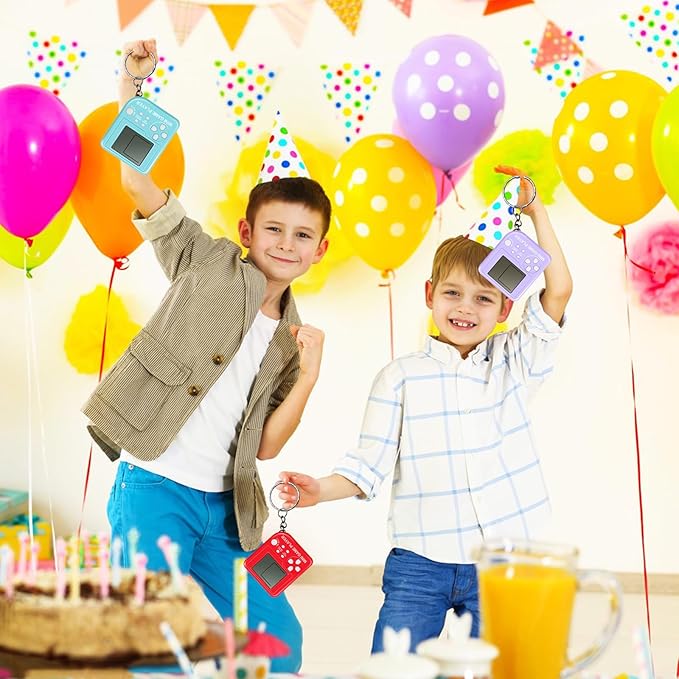 24 Pack Video Game Party Favors for Kids Video Game Keychain Video Game Birthday Party Supplies