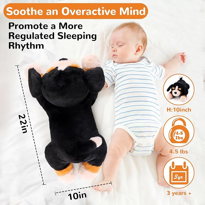 Bernese Mountain Dog Weighted Stuffed Animals - 22 Inch 4.5 Pounds Weighted Plushies Dog Stuffed Animal - Big Plush Pillow - Cute Plush Toy Gifts for Kids & Adults (22" 4.5 lbs)