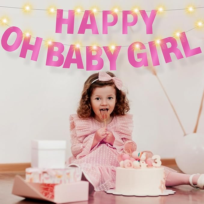 175Pcs DIY Glitter Customizable Banner Kit Happy Birthday Letter Banners Valentine's Day Garlands Personalized Love Heart Banner Decor Baby Shower Birthday Party Decorations Supplies(Shiny Light Pink)