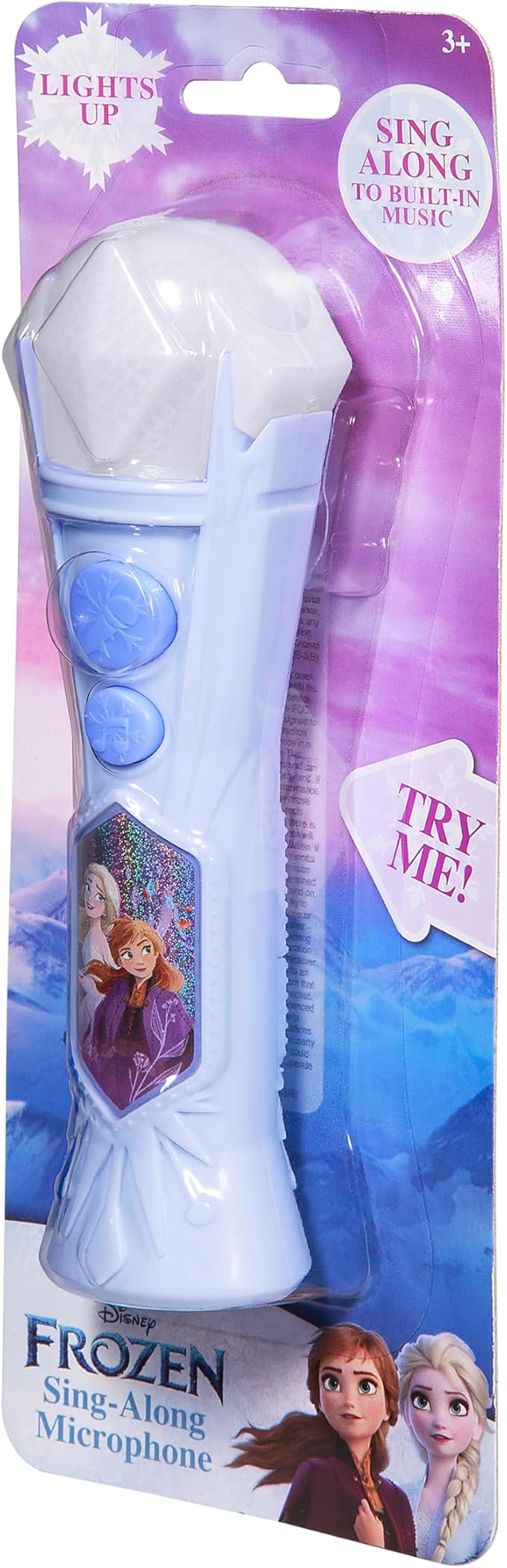 eKids Frozen Sing Along Microphone Toy For Kids With Built-In Music And Flashing Lights, Designed For Fans Of Frozen Toys