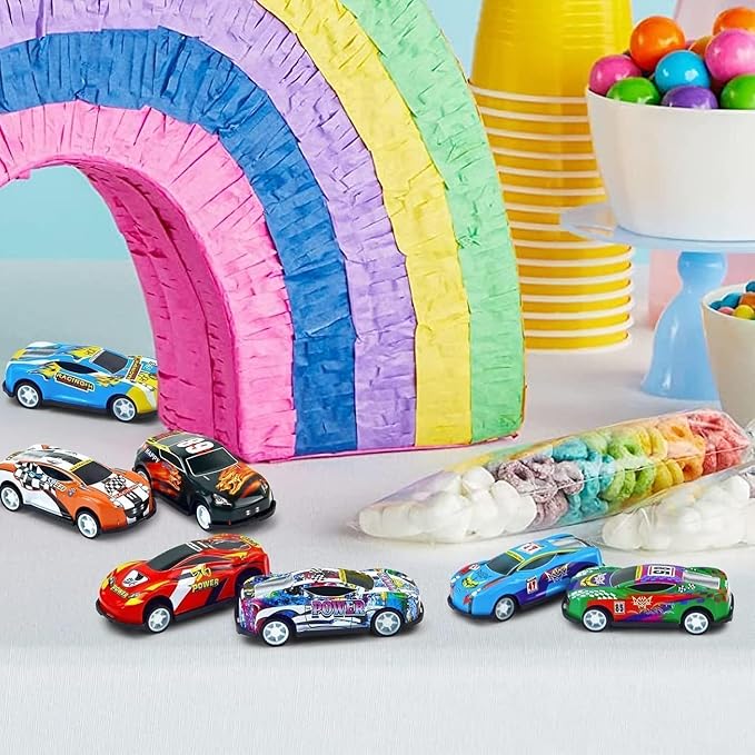 Vileafy 30 Mini Race Cars for Classroom Prizes, Party Favors for Kids 4-8 Years Old, Bulk Small Pull Back Car Toys for Treasure Box, Mini Toys Cars for Boys and Girls Easter Egg Stuffers for Kids