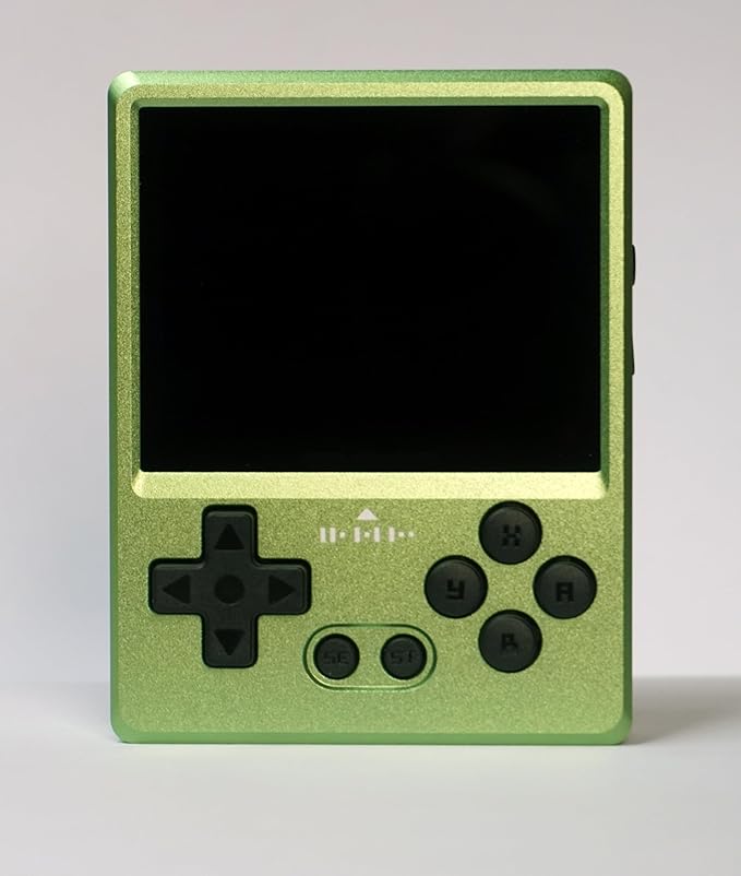 GKD Pixel 2 Console Metal Retro Game Player Portable Mini Pocket Handheld, Preinstalled with 64GB TF Card 1800mAh Battery 2.4-inch IPS Screen Aluminum Body Console Gaming Player (Green 64GB)