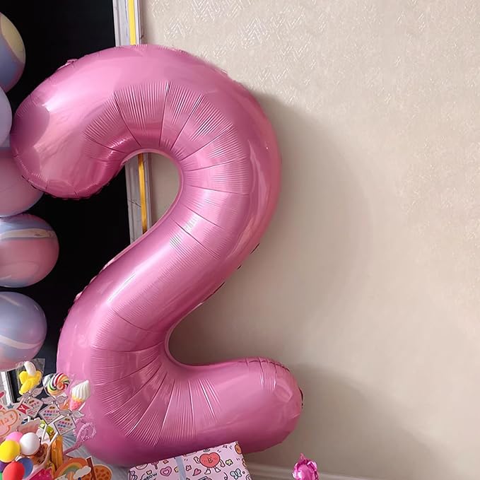 40 Inch Pink Number 28 Digital Balloon,Jumbo Mylar Foil Helium Balloon for 28 Balloons for Birthday Party,Wedding Anniversary Party Decorations