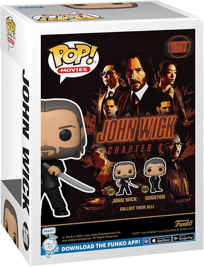 Funko POP! Movies: John Wick 4 - John Wick - Collectable Vinyl Figure - Gift Idea - Official Merchandise - for Kids & Adults - Movies Fans - Model Figure for Collectors and Display
