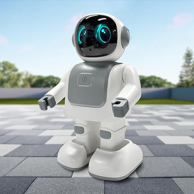 Gsou Dancing Robot Speaker Toys for Kids & Adults, Portable Dancing Bluetooth Speaker with LED Lights, Intimate Companion, Programmable Interactive Robot Toys with iOS & Android APP Remote
