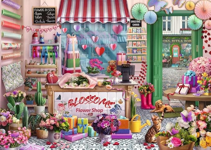 Ravensburger Blossoms Flower Shop 1000 Piece Puzzle for Adults