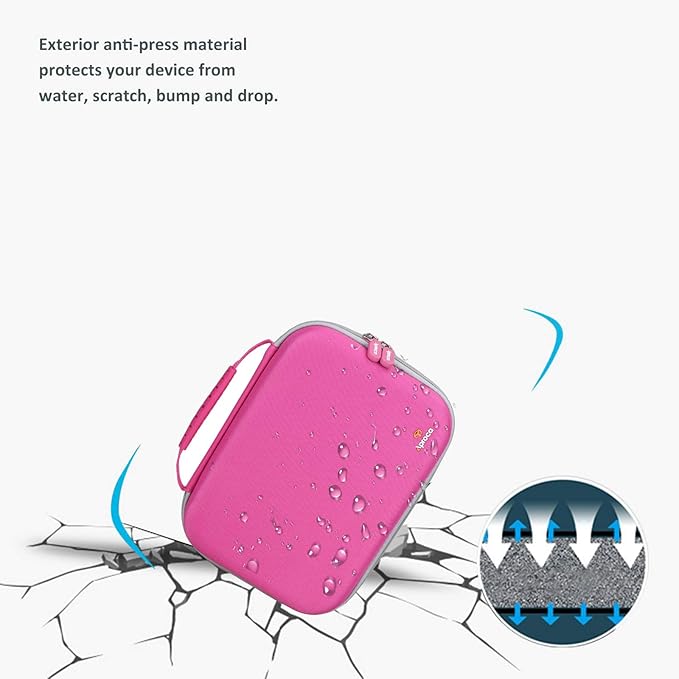 Aproca Hard Case Compatible with Leapfrog LeapPad Academy/Leapfrog LeapPad Ultimate Kids’ Learning Tablet, Portable Storage Bag for Accessories (Pink)