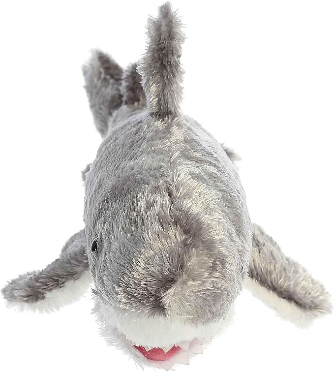 Aurora® Adorable Mini Flopsie™ Samuel™ Stuffed Animal - Mini Companions Ready for Playful Adventures - for Kids All Ages, Toddlers, Adults, and Families - Gray 11 Inches