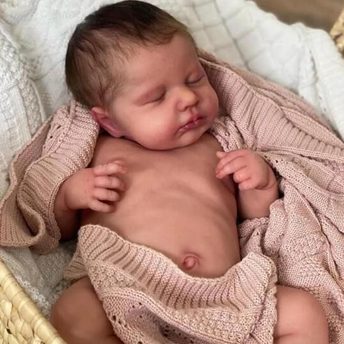 Anano Reborn Baby Dolls Silicone Full Body-20 in Realistic Baby Doll, Full Silicone Babys Doll Girl Posable, Real Lifelike Reborn Dolls Washable with Accessories