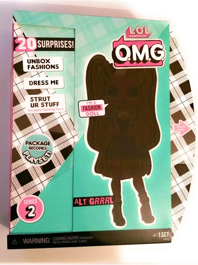 L.O.L. Surprise! O.M.G. Alt Grrrl Fashion Doll with 20 Surprises,Multicolor