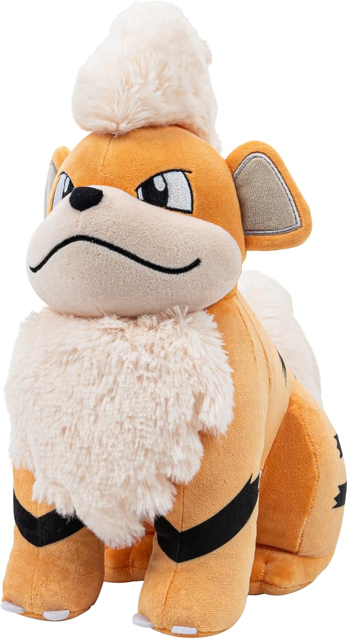 Pokemon Growlithe Plush - 12-Inch Soft Plush with Authentic Details