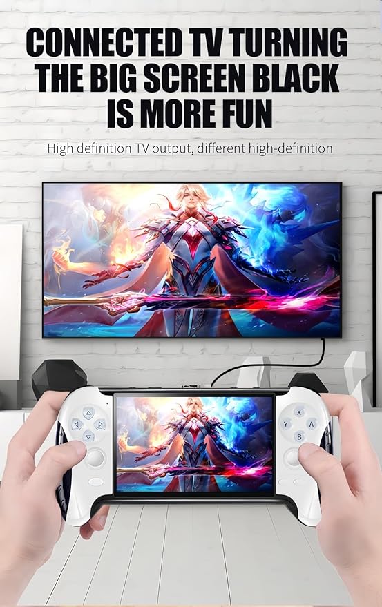 4.3" Portable Video Game Console Creative Controller Design Multiple Emulators MP4/MP3/E-Book TV Output Casual Puzzle Handheld Retro Video Games Birthday