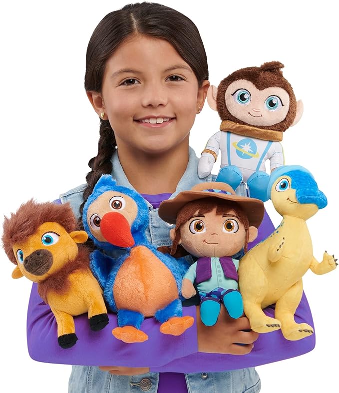 Just Play Netflix Ridley Jones Collectible Plushie Ridley Jones Doll, 8-Inch Stuffed Toy, Kids Toys for Ages 3 Up