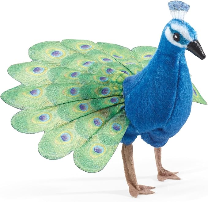 Folkmanis Mini Peacock Finger Puppet
