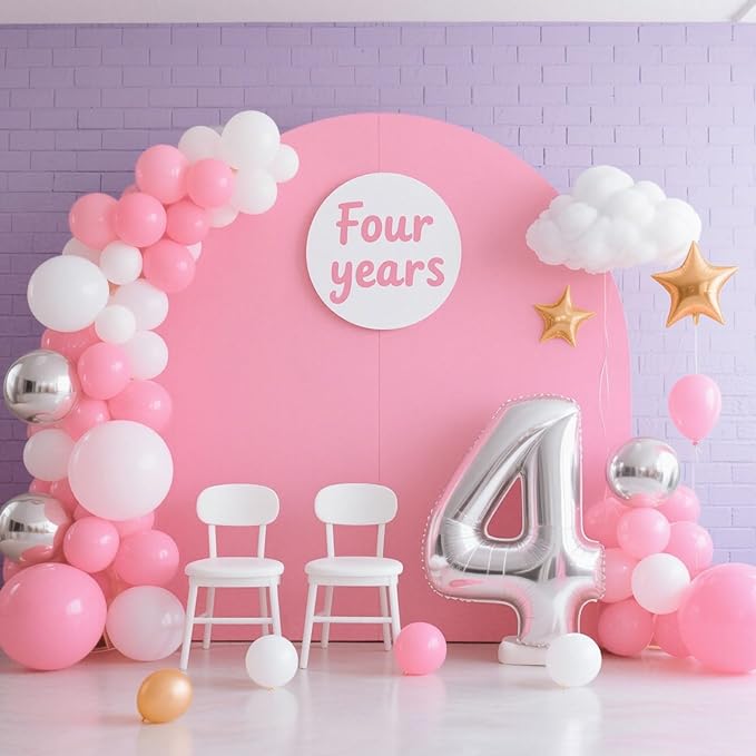 Pink Balloon,145pcs Pink Latex Balloons Arch Kit Different Sizes 18 12 10 5 Inch,Balloon Garland Arch for Birthday Party Graduation Wedding Girl Baby shower Mother Day Decoration