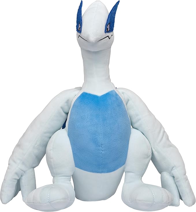 Pokemon 12" Large Lugia Plush - Officially Licensed - Diamond & Pearl Legendary Figure - Authentic Soft Stuffed Animal Toy - Holiday Christmas Stocking Stuffer Gift for Kids, Boys, Girls - 2+