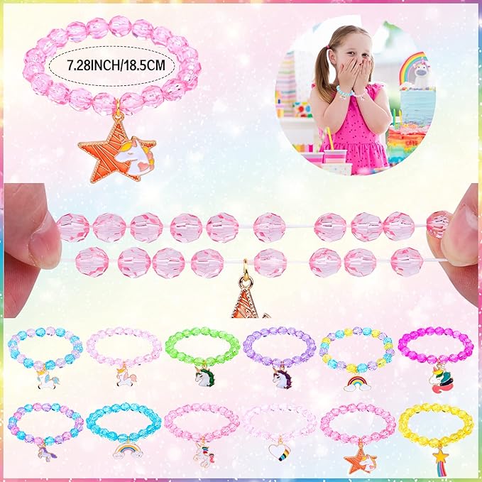 220Pcs Unicorn party favors for kids, Unicorns Theme Birthday party decoration with bracelet Tattoos for goodies bag Fillers Carnival Prizes, Pinata Filler