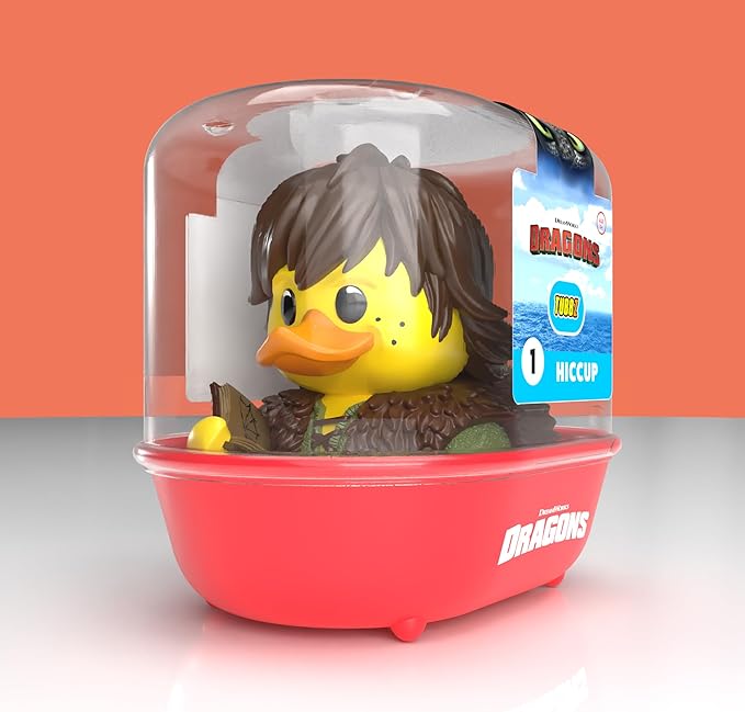 TUBBZ First Edition: How to Train Your Dragon - Hiccup Cosplaying Rubber Duck Vinyl Figure – Official Collectible for Fans of HTTYD