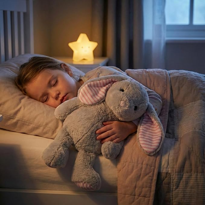 Gray Bunny Rabbit Stuffed Animals Plush Toys for Kids Girls Boys Baby Birthday Bedtime Gift, 17.7 inches
