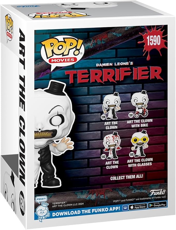 Funko POP! Movies: Terrifier - Art The Clown - Collectable Vinyl Figure - Gift Idea - Official Merchandise - for Kids & Adults - Horror Fans - Model Figure for Collectors and Display