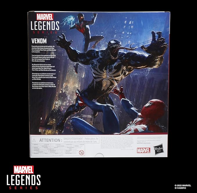 Marvel Legends Series Gamerverse Venom, Spider-Man 2 Video Game-Inspired Collectible 6 Inch Scale Action Figure