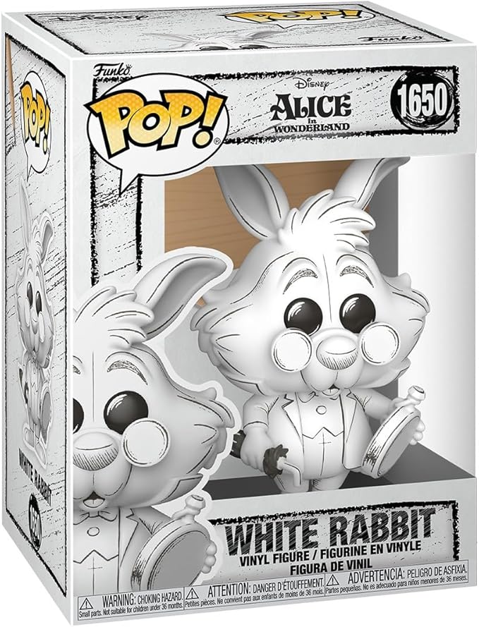 Funko Pop! Disney: Sketched - White Rabbit - Collectable Vinyl Figure - Gift Idea - Official Merchandise - Toys for Kids & Adults - Disney Fans - Model Figure for Collectors and Display
