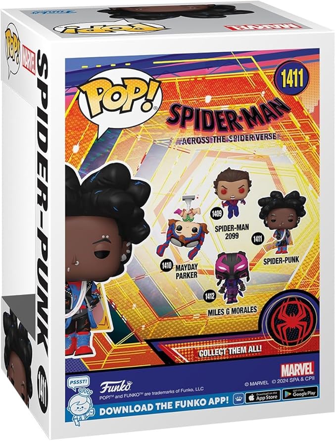 Funko POP! Marvel: Spider-Man Across The Spider-Verse - Spider-Punk - Unmasked - Collectable Vinyl Figure - Gift Idea - Official Merchandise - for Kids & Adults - Movies Fans