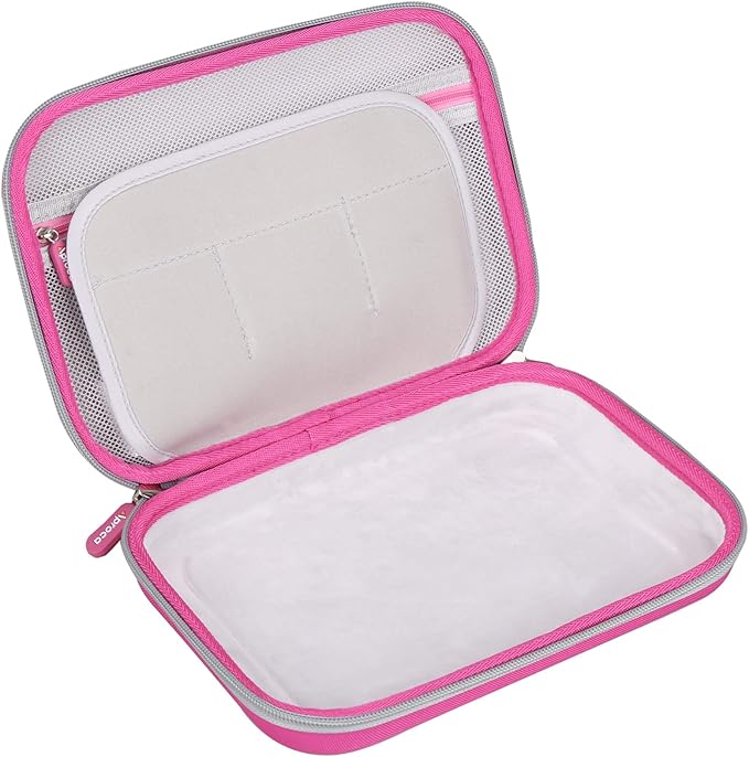 Aproca Hard Case Compatible with Leapfrog LeapPad Academy/Leapfrog LeapPad Ultimate Kids’ Learning Tablet, Portable Storage Bag for Accessories (Pink)