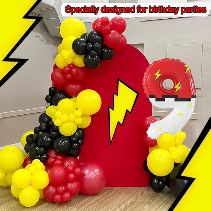 40 Inch Giant Red and White Cartoon Theme Number Foil Balloons - Large Number 9 Balloons Animation for Kids' Birthday Anniversary Party Decorations Supplies (Numbers 0-9 Available)