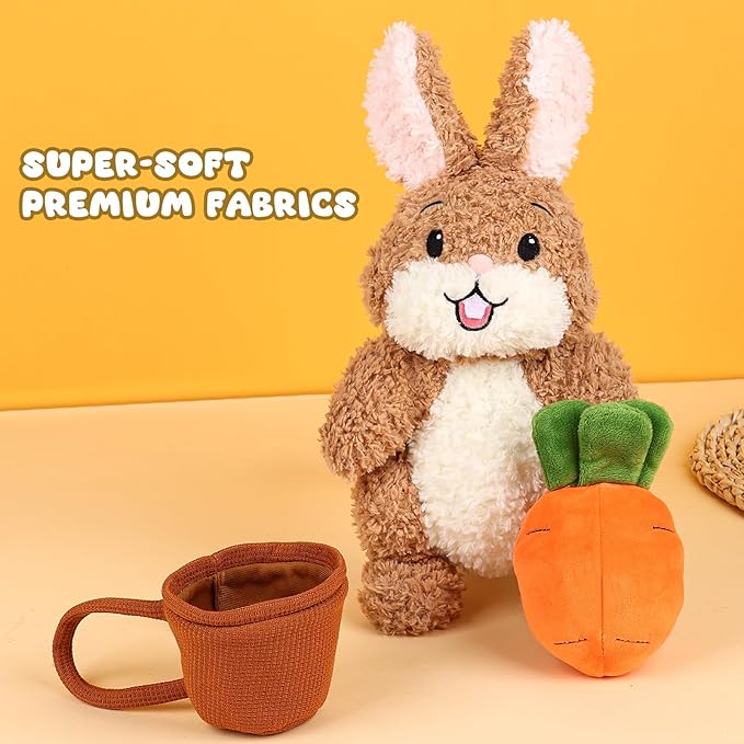 Cute Bunny Stuffed Animal Plush Toy - Adorable and Lifelike Design, Super Soft, Perfect Christmas&Easter Gift, Stuffed Bunny for Kids, Girls, Boys, and Collectors