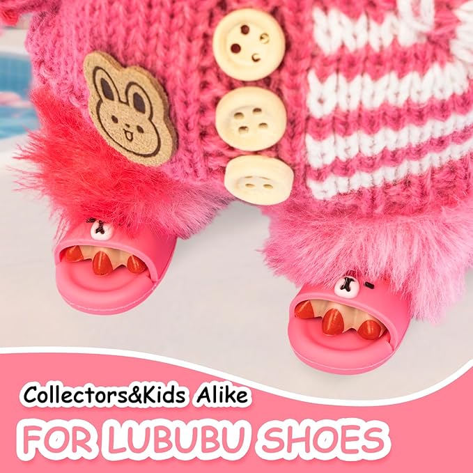 Summer Sandals for Dolls - Blue Open-Toe Slippers, Cute Accessories Easter Gifts for Photography, Display & Collectors Age Limit 15+ Easter Gifts（red）