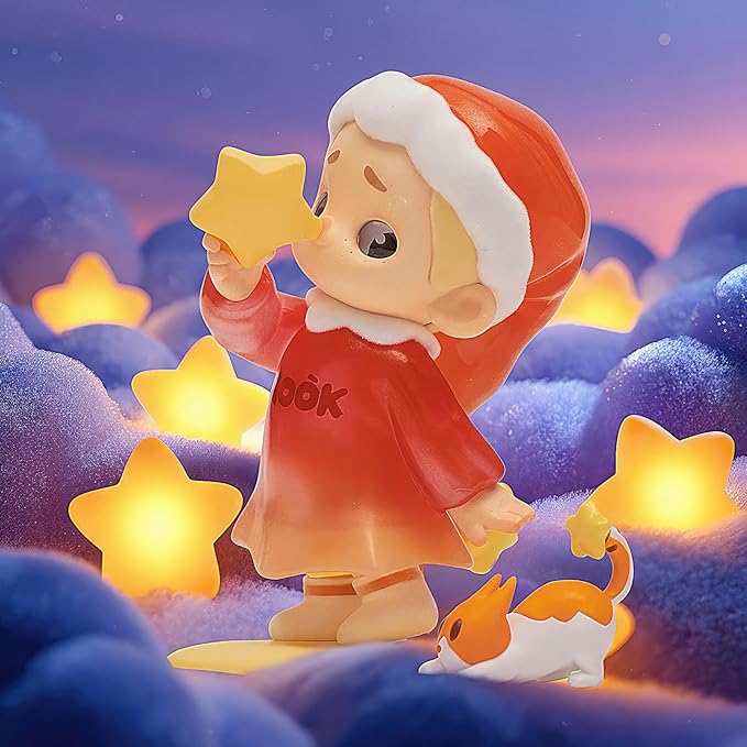52TOYS Nook My Little Universe at Night 1PC, Collectible Toy Kawaii Action Figures Creative Gift Room Decor Desktop Decoration 3.5 Inch, Gift for Birthday Party